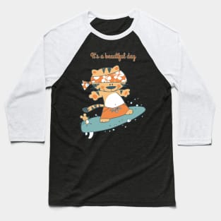 Funny cat and mouse Baseball T-Shirt